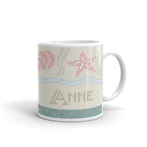 Seashells by the Seaside Knitting Mug